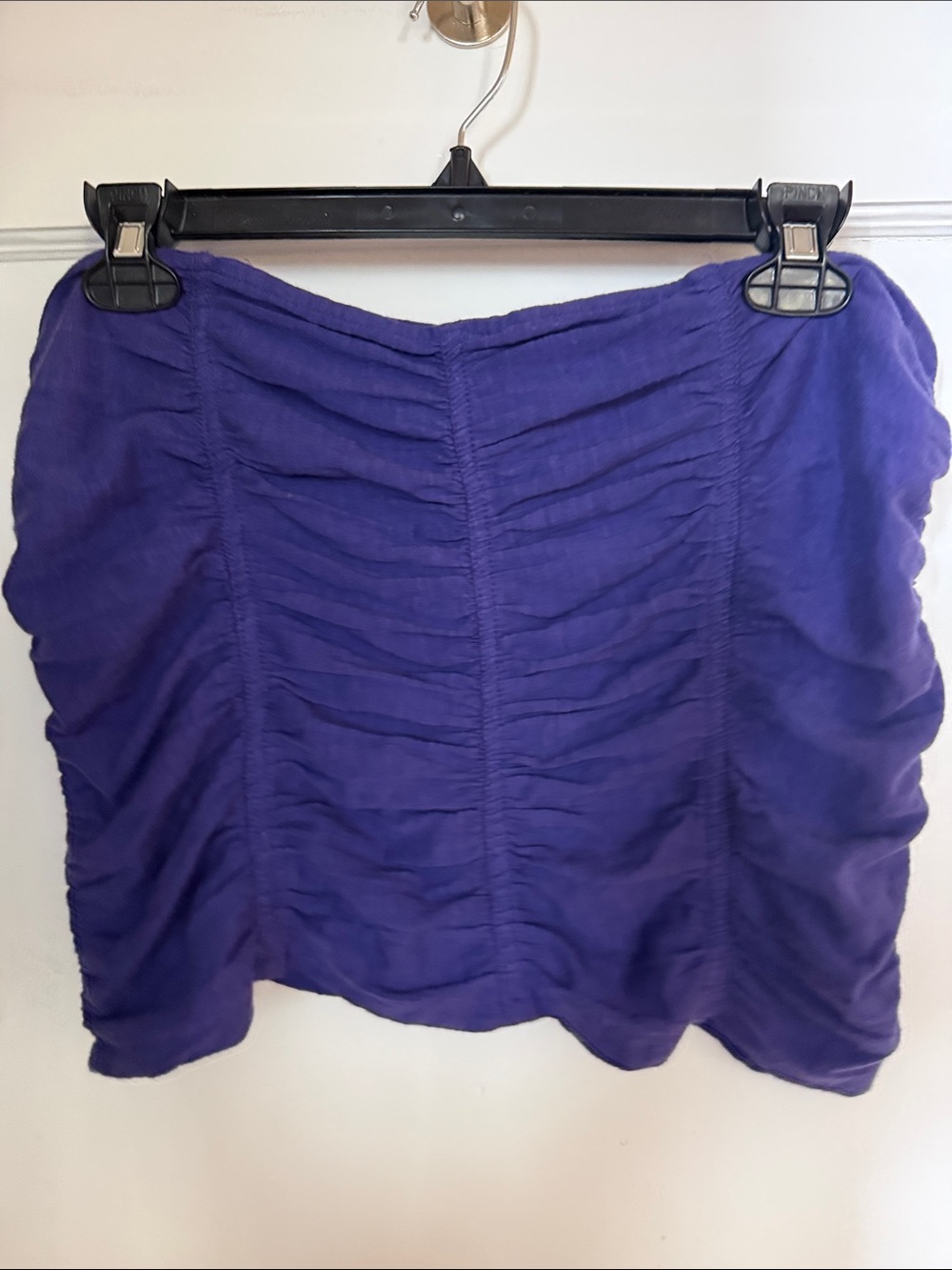 Free people Purple Ruched tube top